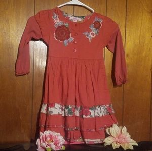 Beetlejuice marron floral dress